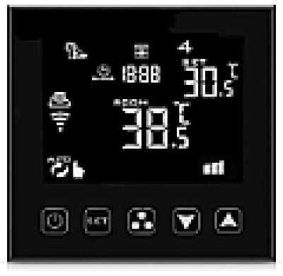 Stylish multifunctional programmable electronic thermostats